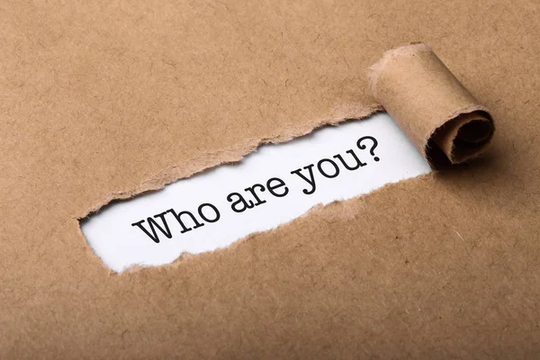 Who Are You Concept — Stock Photo, Image