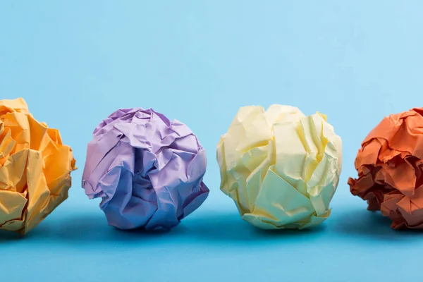 Colorful Crumpled Paper Balls