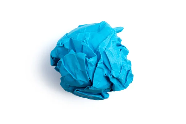 Crumpled Paper Ball Isolated — Stock Photo, Image