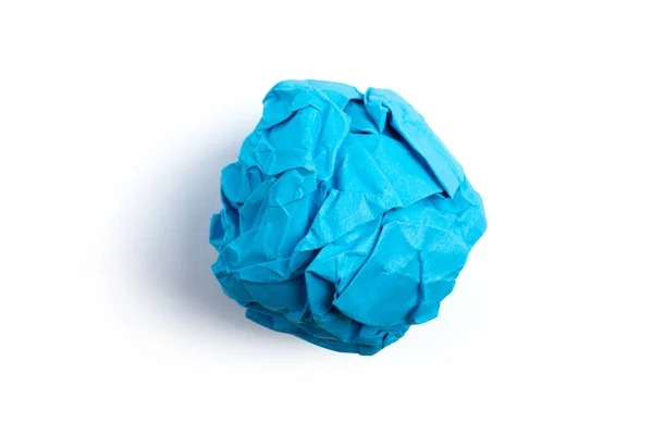 Bola de papel amassada isolada — Fotografia de Stock