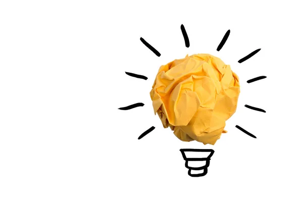 Koncepció kreatív ötlet és innováció a Paper Ball — Stock Fotó