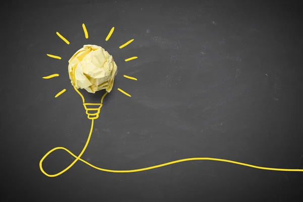 Concetto Idea creativa e innovazione con Paper Ball — Foto Stock