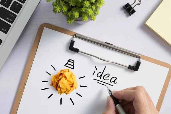 Ιδέα δημιουργική ή καλή ιδέα και καινοτομία — Φωτογραφία Αρχείου