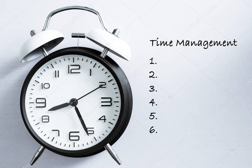 Time Management Concept With Clock