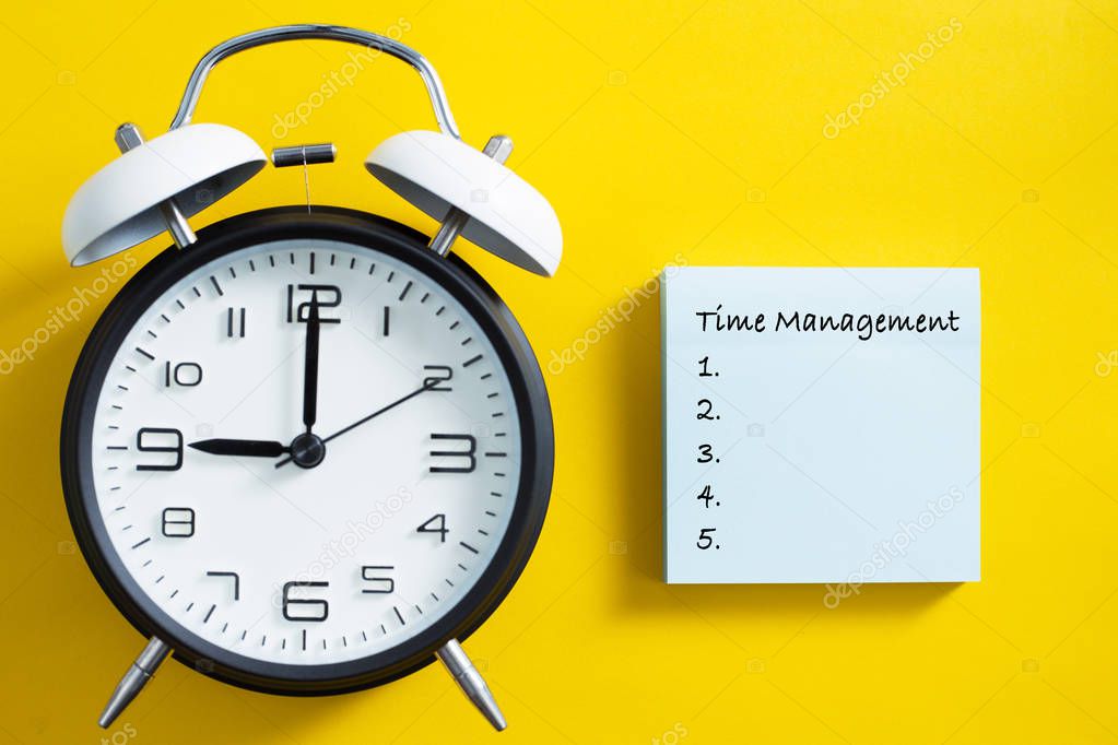 Time Management Concept With Clock