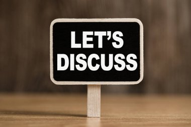 Kavramsal Chalkboard Göstererek Bize Tartışalım