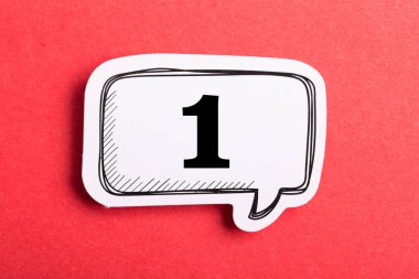 Kırmızı Bir Numaralı Konuşma Balonu