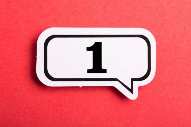 Kırmızı Bir Numaralı Konuşma Balonu