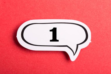 Kırmızı Bir Numaralı Konuşma Balonu