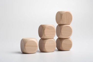 Büyüme Kavramı Blokları Beyaz Yalıtılmış