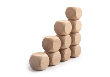 Büyüme Kavramı Blokları Beyaz Yalıtılmış