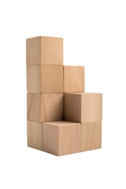 Büyüme Blokları Adımlar Beyaz Yalıtılmış