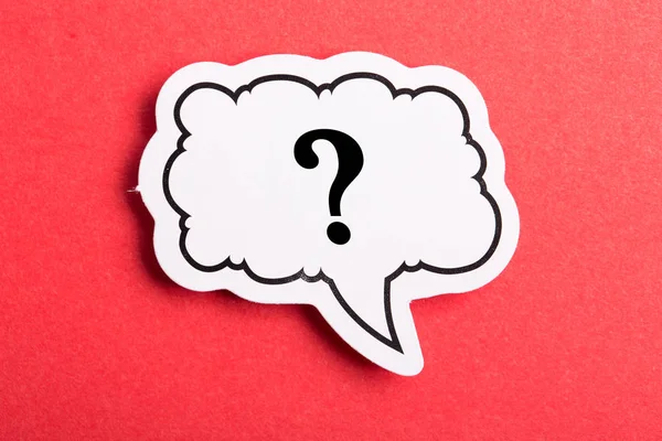 Question Mark Speech Bubble Isolated — Stock Photo, Image