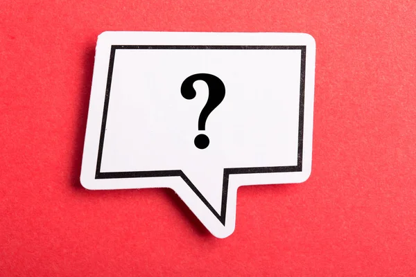 Question Mark Speech Bubble Isolated — Stock Photo, Image