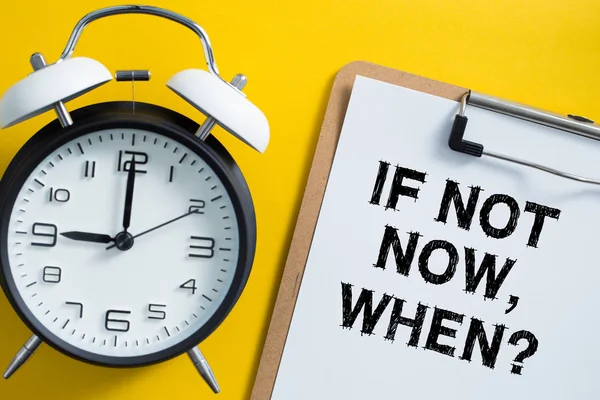 Şimdi değilse ne zaman kavramı