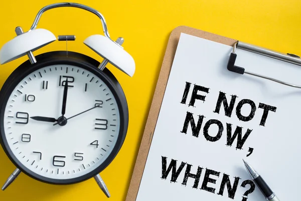 Şimdi değilse ne zaman kavramı