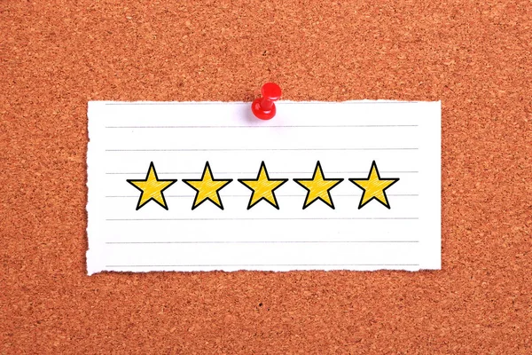 Überprüfung, Erhöhung von Rating oder Ranking, Bewertung und Klassifikation — Stockfoto