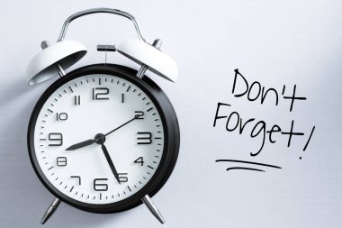 Alarm Lı Saat Kenara Metin Unutmayın