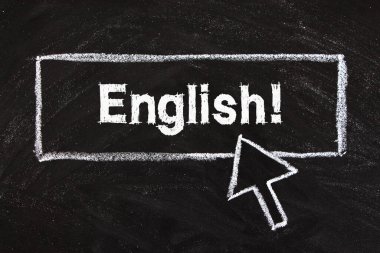 İngilizce öğrenme kavramının İngilizce metni.