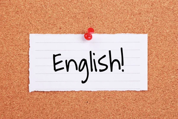 Testo Inglese Del Concetto Apprendimento Dell Inglese — Foto Stock