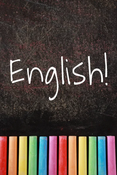 Engelsk Text Till Engelska Learning Concept — Stockfoto