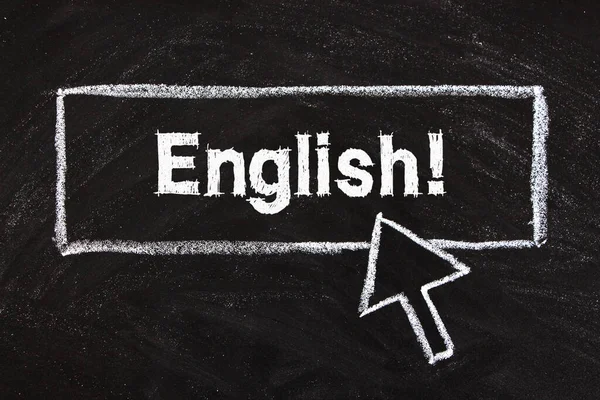 英語学習の概念の英語テキスト — ストック写真