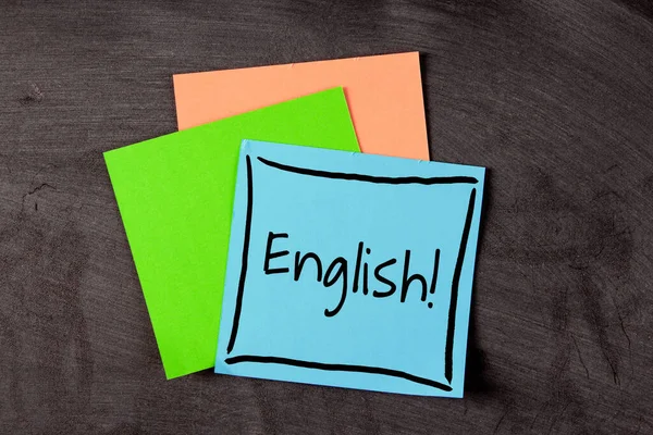 English Text English Learning Concept — Stock Photo, Image