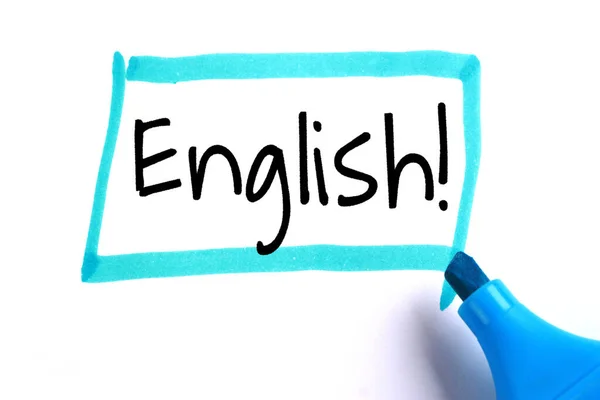 Texto Inglés Del Concepto Aprendizaje Inglés — Foto de Stock