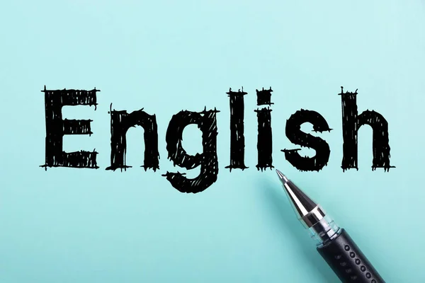 Texto Inglés Del Concepto Aprendizaje Inglés — Foto de Stock