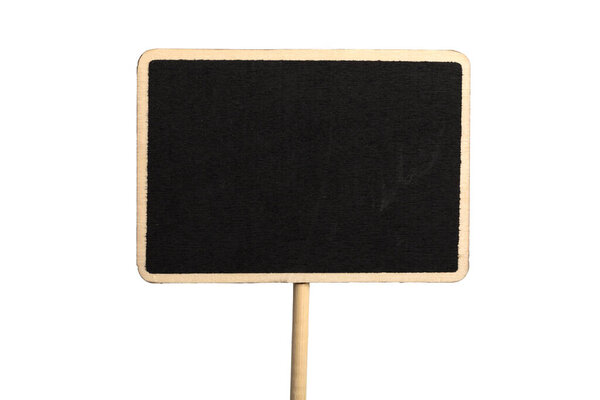 Blank Blackboard Sign Board Isolated on white background.