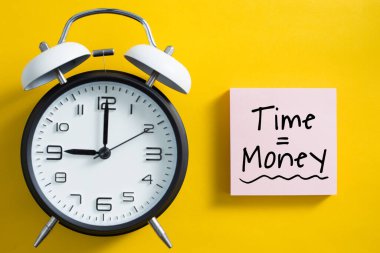 Zaman, çalar saatin yanında para konseptidir..