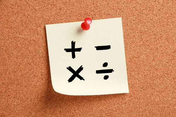 Education Concept Mathematical Math Symbols — Stock Photo, Image