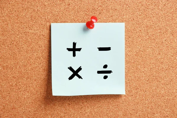 Εκπαιδευτική Έννοια Μαθηματικά Σύμβολα — Φωτογραφία Αρχείου