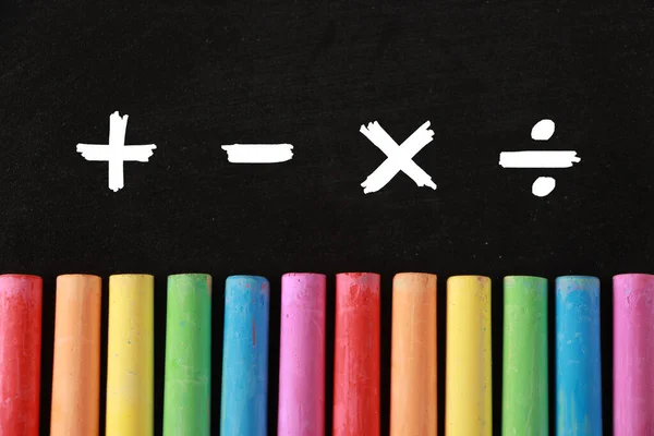 Education Concept Mathematical Math Symbols — Stock Photo, Image