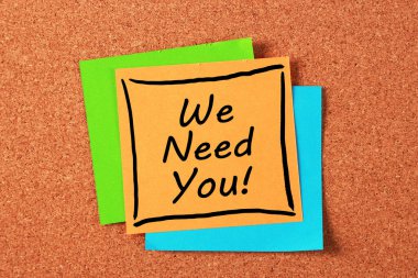 Yapışkan kağıt üzerindeki konsepte ihtiyacımız var..