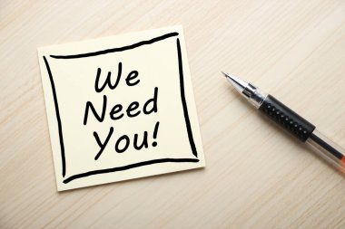 Yapışkan kağıt üzerindeki konsepte ihtiyacımız var..