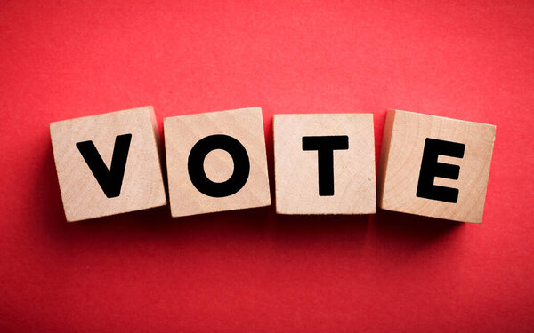 Голосование бизнес-концепции деревянные блоки
.