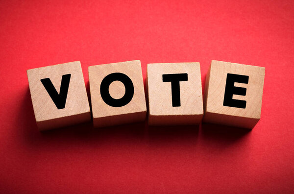 Голосование бизнес-концепции деревянные блоки
.