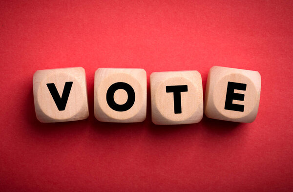 Голосование бизнес-концепции деревянные блоки
.