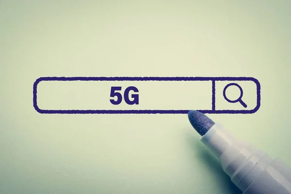 Online Concept Of 5G For Business Use.