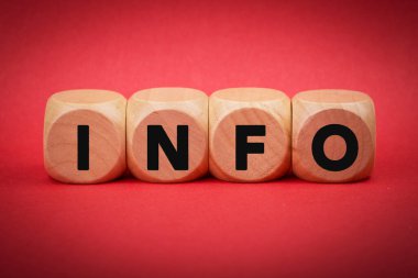 Kavram bilgisinin yazılı olduğu dört tahta blok.