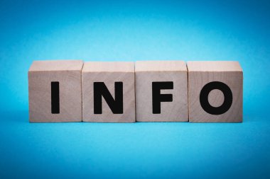 Kavram bilgisinin yazılı olduğu dört tahta blok.