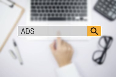 Ticari kullanım için reklam kavramı.