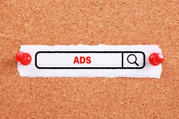 Concepto Ads Para Uso Comercial — Foto de Stock