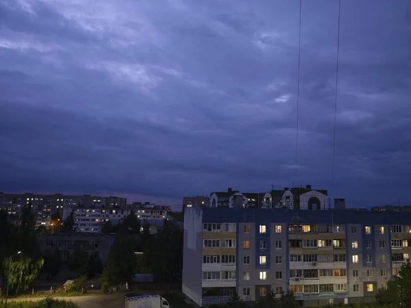 Paisagem Verão Com Céu Azul — Fotografia de Stock