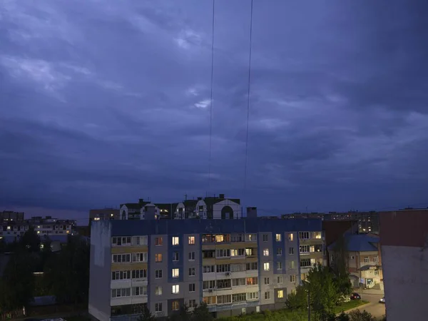 Paisagem Verão Com Céu Azul — Fotografia de Stock