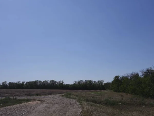 Paysage Été Avec Ciel Bleu — Photo