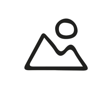 dağ simge tasarım tasarlamak, elle çizilmiş tarzı tasarım, Web ve uygulama için tasarlanmış