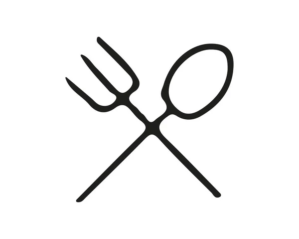 Eat Icon Design Illustration Handgezeichnetes Style Design Entworfen Für Web — Stockvektor