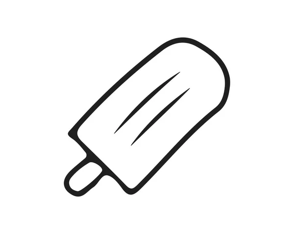 Иллюстрация Дизайна Иконки Мороженого Дизайн Ручной Работы Предназначенный Веб Приложения — стоковый вектор